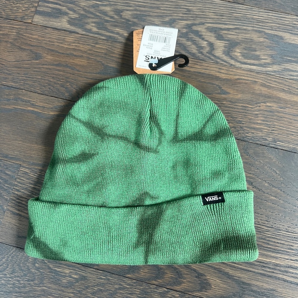 Vans Core Wash Beanie Green Tie-Dye – OS (Good Condition, With Tags)